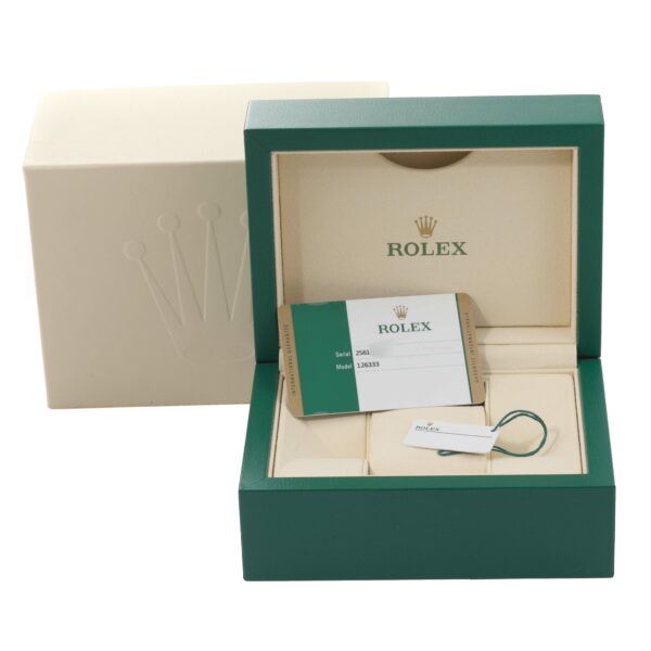 Rolex Datejust 41 Steel Yellow Gold Diamond Dial Mens Watch 126333 Box Card - Image 13