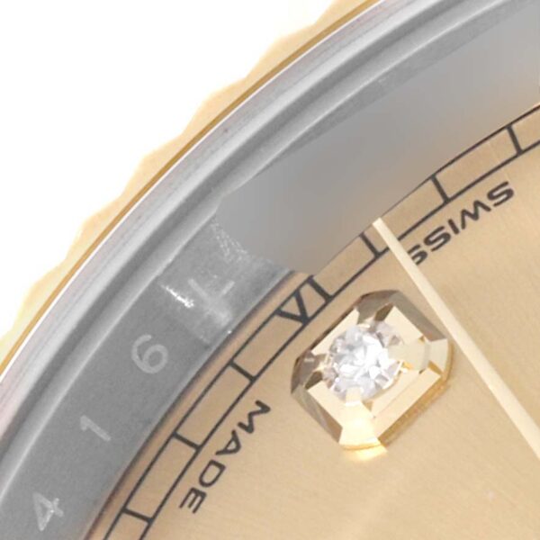 Rolex Datejust 41 Steel Yellow Gold Diamond Dial Mens Watch 126333 Box Card - Image 9