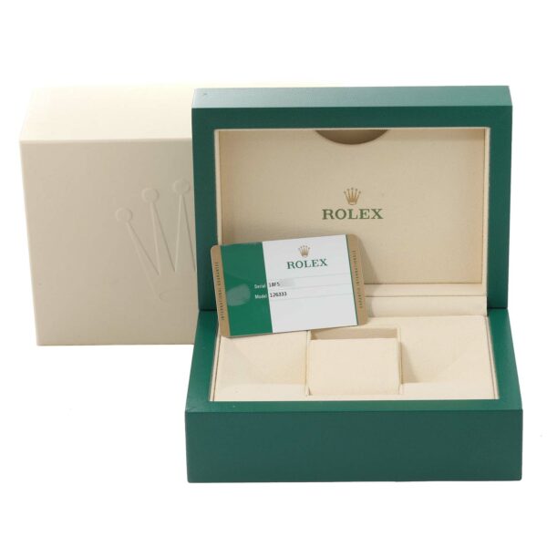 Rolex Datejust 41 Steel Yellow Gold Diamond Dial Mens Watch 126333 Box Card - Image 12