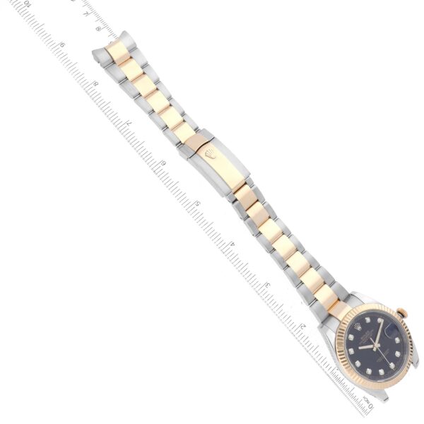 Rolex Datejust 41 Steel Yellow Gold Diamond Dial Mens Watch 126333 Box Card - Image 9