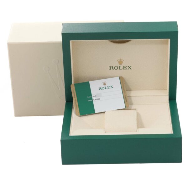 Rolex Datejust 41 Steel Yellow Gold Diamond Dial Mens Watch 126333 Box Card - Image 5