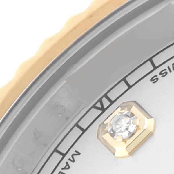 Rolex Datejust 41 Steel Yellow Gold Silver Diamond Dial Watch 116333 - Image 6