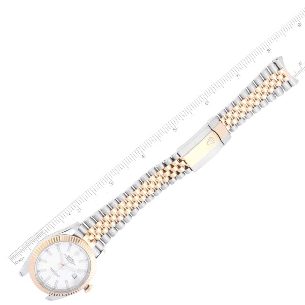 Rolex Datejust 41 Steel Yellow Gold White Dial Mens Watch 126333 - Image 10