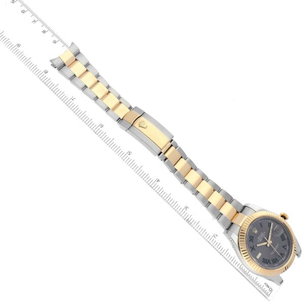Rolex Datejust 41 Steel Yellow Gold Wimbledon Dial Mens Watch 116333 - Image 11