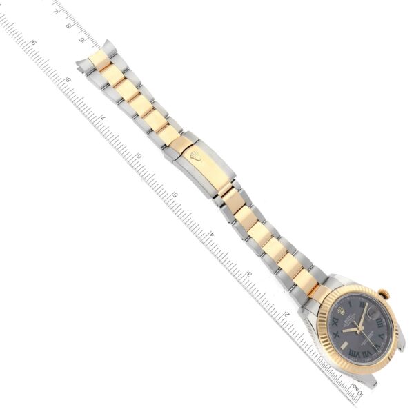 Rolex Datejust 41 Steel Yellow Gold Wimbledon Dial Mens Watch 116333 - Image 10