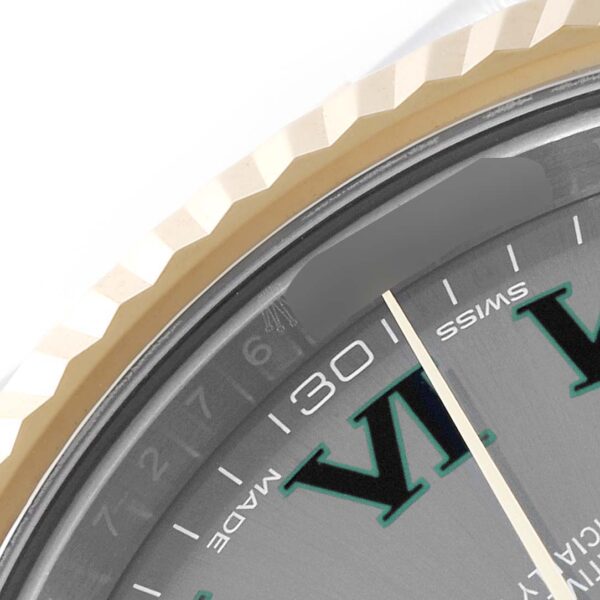 Rolex Datejust 41 Steel Yellow Gold Wimbledon Dial Mens Watch 116333 - Image 7