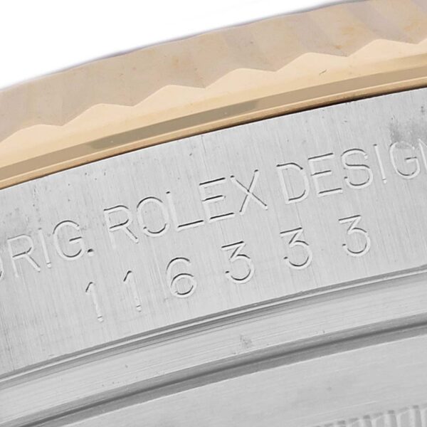 Rolex Datejust 41 Steel Yellow Gold Wimbledon Dial Mens Watch 116333 - Image 7