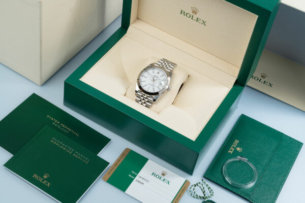 Rolex Datejust 41 White Dial Gold & Steel Men's Watch M126334-0009 - Image 8