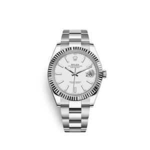 Rolex Datejust 41 White Dial Gold & Steel Men's Watch M126334-0009