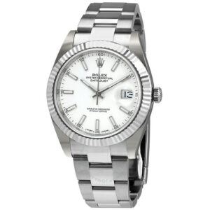 Rolex Datejust 41 White Dial Oyster Automatic Men's Watch 126334WSO