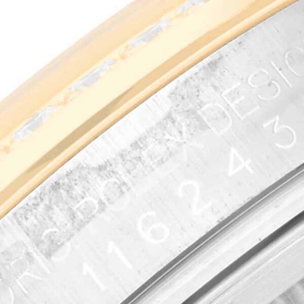 Rolex Datejust Anniversary Dial Steel Yellow Gold Diamond Men's Watch 116243 - Image 7