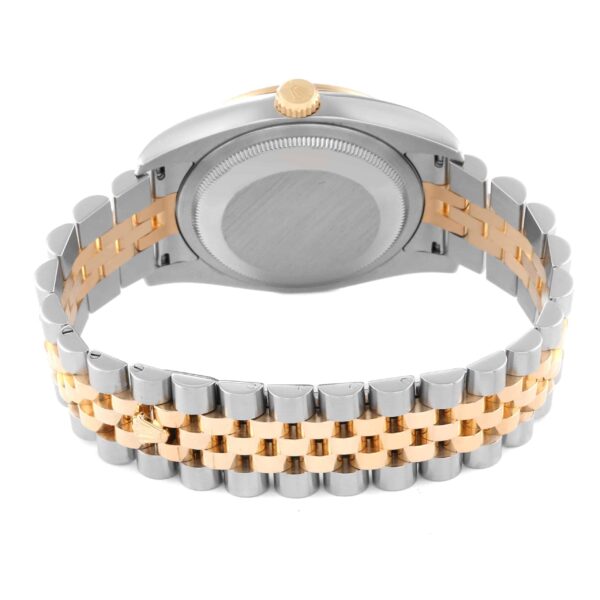 Rolex Datejust Anniversary Dial Steel Yellow Gold Diamond Men's Watch 116243 - Image 9