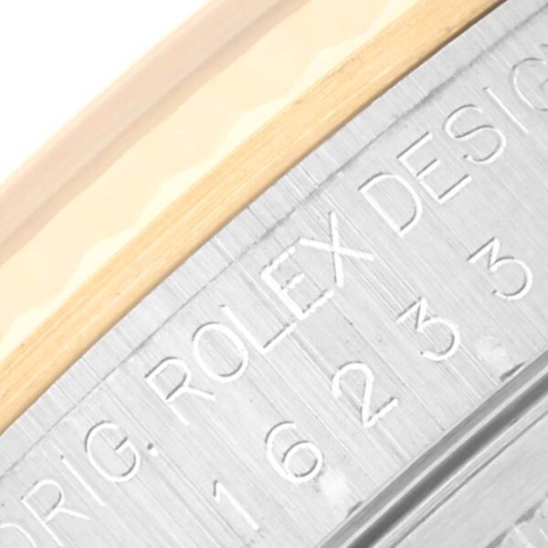 Rolex Datejust Anniversary Diamond Dial Steel Yellow Gold Mens Watch 16233 - Image 7