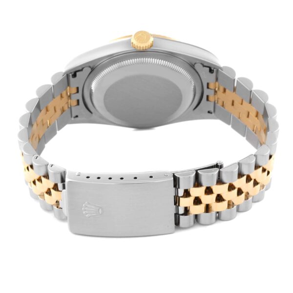 Rolex Datejust Anniversary Diamond Dial Steel Yellow Gold Mens Watch 16233 - Image 9