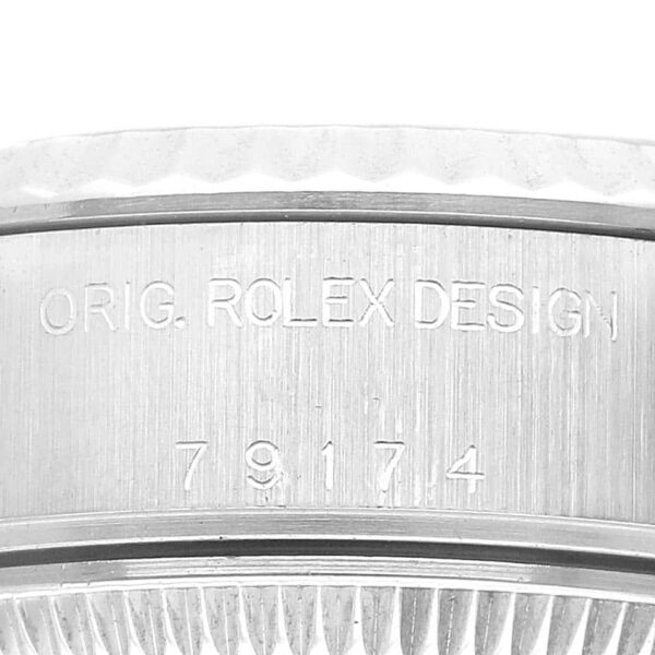 Rolex Datejust Blue Dial White Gold Steel Ladies Watch 79174 - Image 7