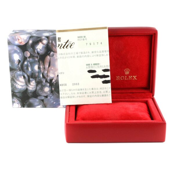 Rolex Datejust Blue Dial White Gold Steel Ladies Watch 79174 Box Papers - Image 12