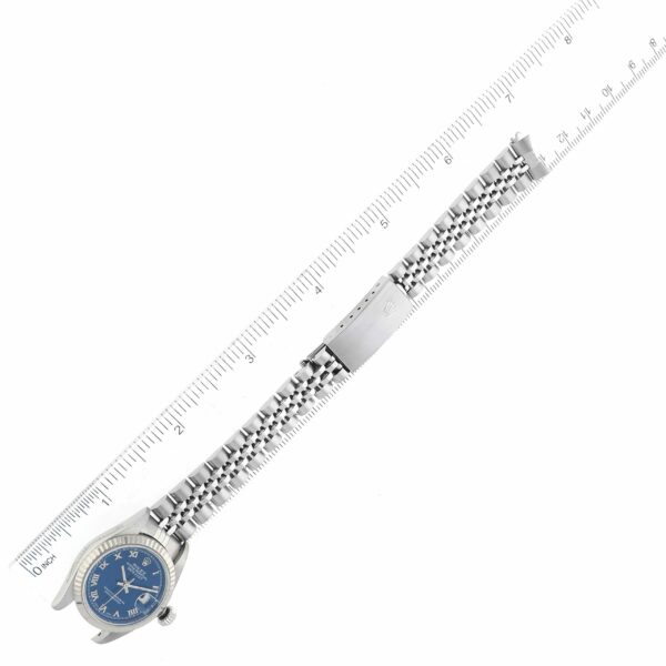 Rolex Datejust Blue Dial White Gold Steel Ladies Watch 79174 Box Papers - Image 10