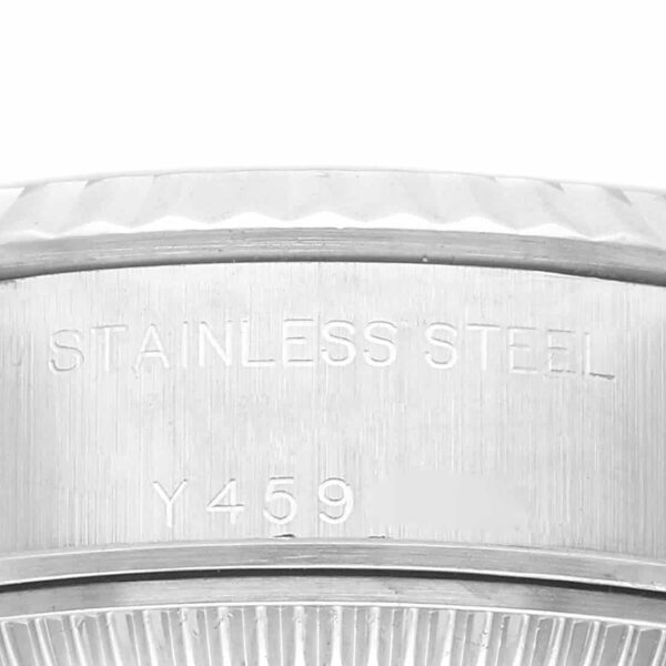Rolex Datejust Blue Diamond Dial White Gold Steel Ladies Watch 79174 - Image 8