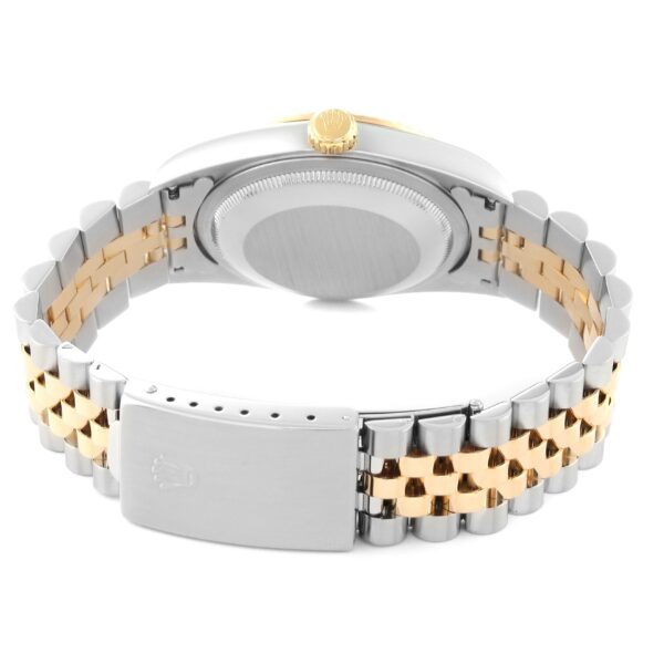 Rolex Datejust Diamond Dial Steel Yellow Gold Mens Watch 16233 - Image 9