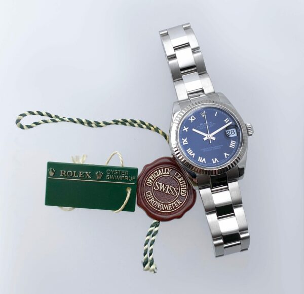 Rolex Datejust Midsize 178274 Blue Dial Ladies Watch - Image 2
