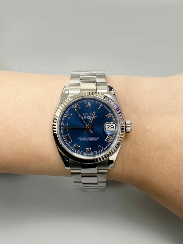 Rolex Datejust Midsize 178274 Blue Dial Ladies Watch - Image 10