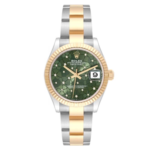 Rolex Datejust Midsize Steel Yellow Gold Diamond Dial Ladies Watch 278273 Box Card - Image 2