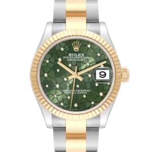Rolex Datejust Midsize Steel Yellow Gold Diamond Dial Ladies Watch 278273 Box Card