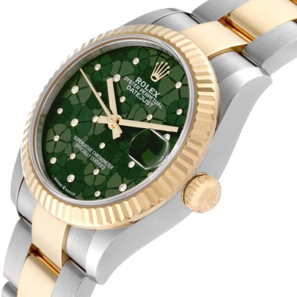 Rolex Datejust Midsize Steel Yellow Gold Diamond Dial Ladies Watch 278273 Box Card - Image 5