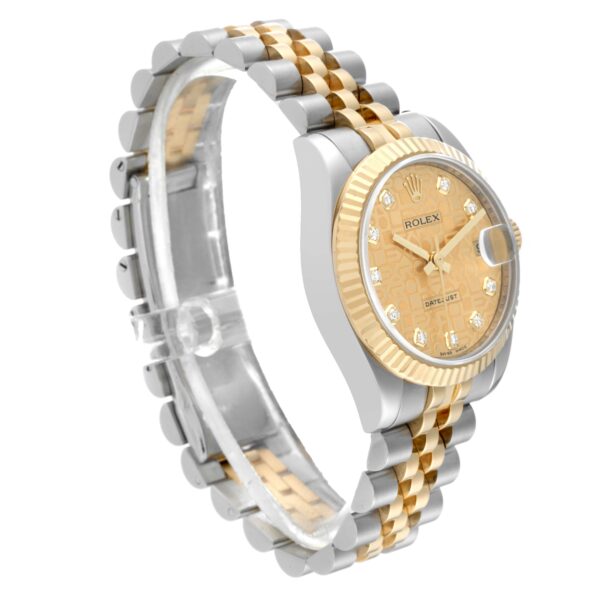 Rolex Datejust Midsize Steel Yellow Gold Diamond Ladies Watch 178273 - Image 4