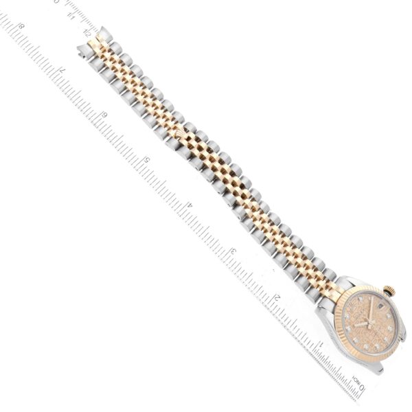 Rolex Datejust Midsize Steel Yellow Gold Diamond Ladies Watch 178273 - Image 11