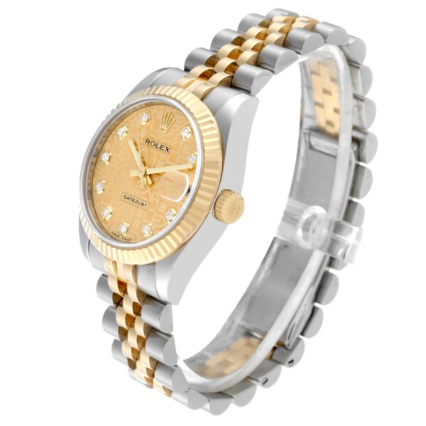 Rolex Datejust Midsize Steel Yellow Gold Diamond Ladies Watch 178273 - Image 5