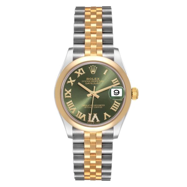 Rolex Datejust Midsize Steel Yellow Gold Diamond Ladies Watch 278243 Box Card - Image 2