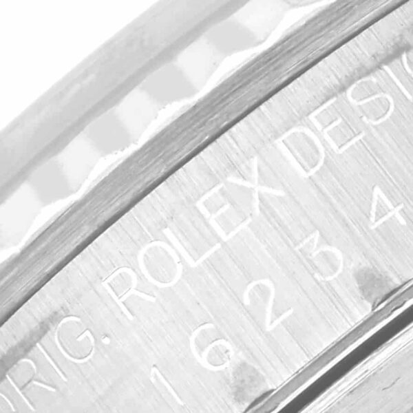 Rolex Datejust Steel White Gold Anniversary Diamond Dial Mens Watch 16234 - Image 7
