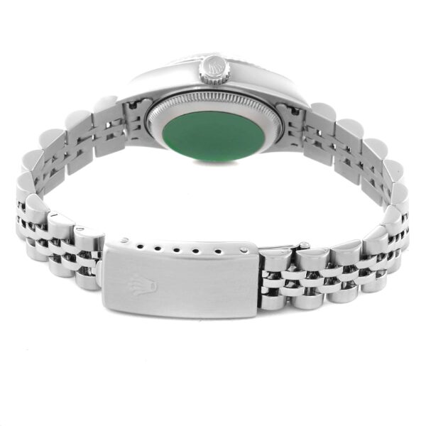 Rolex Datejust Steel White Gold Black Diamond Dial Ladies Watch 79174 Box Papers - Image 10