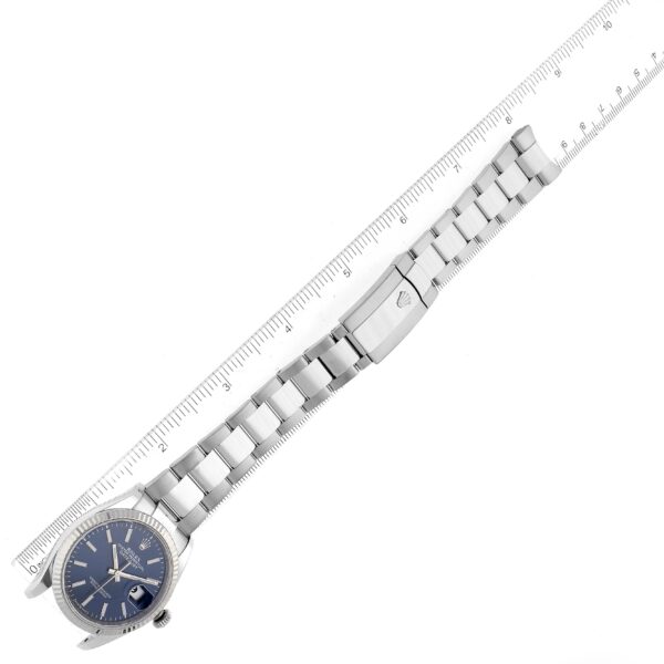 Rolex Datejust Steel White Gold Blue Dial Mens Watch 126234 Box Card - Image 10