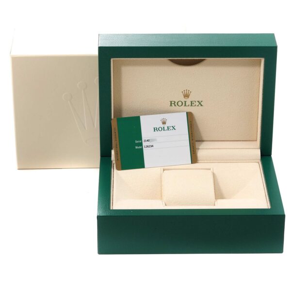 Rolex Datejust Steel White Gold Blue Dial Mens Watch 126234 Box Card - Image 12