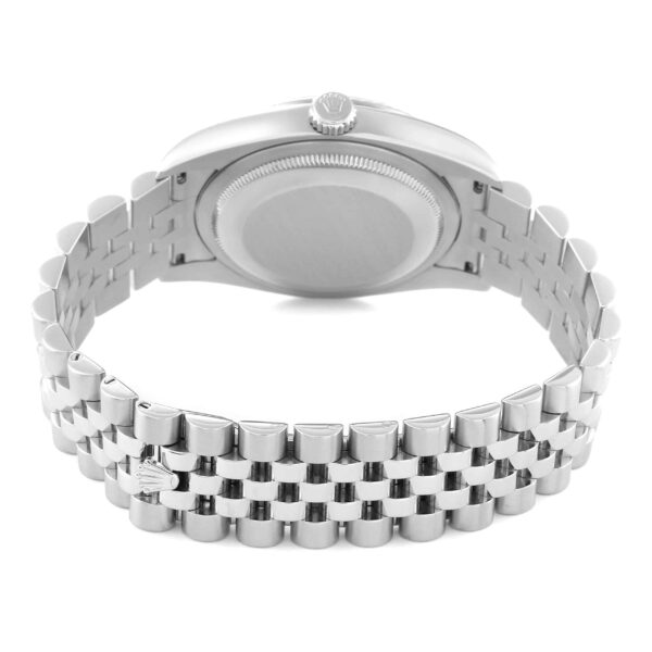Rolex Datejust Steel White Gold Blue Diamond Dial Mens Watch 116234 - Image 9