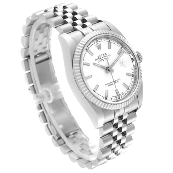 Rolex Datejust Steel White Gold Jubilee Bracelet Mens Watch 116234 - Image 2