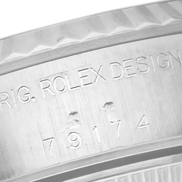 Rolex Datejust Steel White Gold Mother of Pearl Diamond Ladies Watch 79174 - Image 7