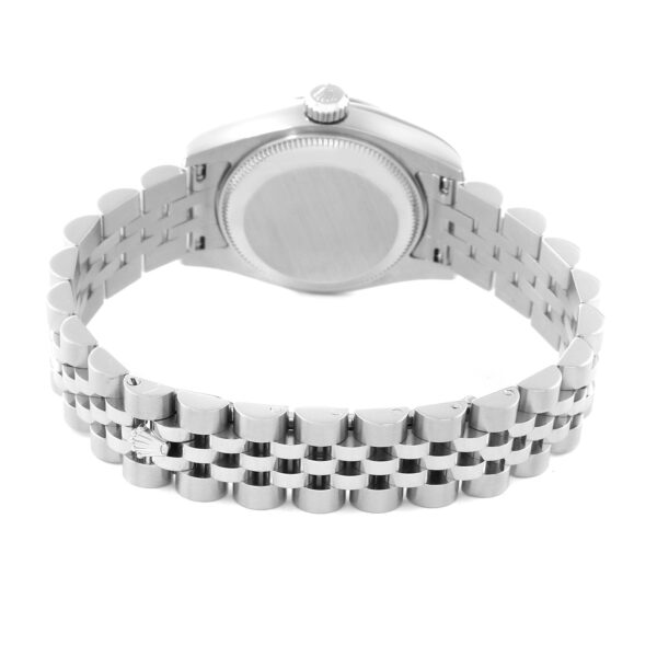 Rolex Datejust Steel White Gold Silver Diamond Dial Ladies Watch 179174 - Image 10