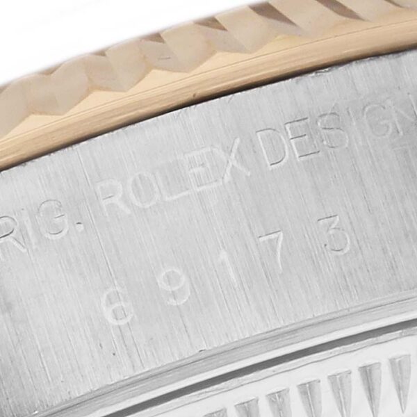 Rolex Datejust Steel Yellow Gold Anniversary Diamond Dial Ladies Watch 69173 - Image 7