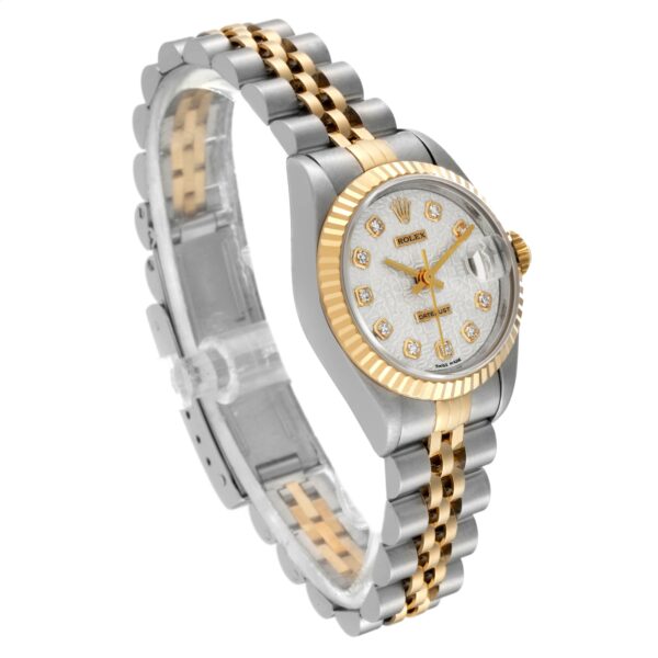 Rolex Datejust Steel Yellow Gold Anniversary Diamond Dial Ladies Watch 69173 - Image 4