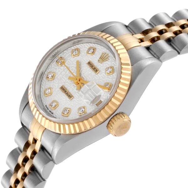 Rolex Datejust Steel Yellow Gold Anniversary Diamond Dial Ladies Watch 69173 - Image 6