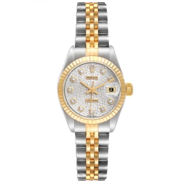 Rolex Datejust Steel Yellow Gold Anniversary Diamond Dial Ladies Watch 69173 - Image 2