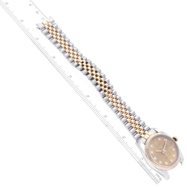 Rolex Datejust Steel Yellow Gold Anniversary Diamond Dial Mens Watch 116233 - Image 11