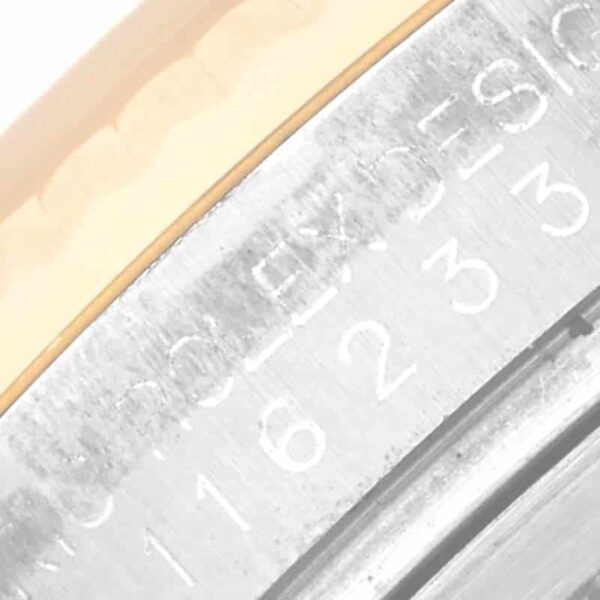 Rolex Datejust Steel Yellow Gold Anniversary Diamond Dial Mens Watch 116233 - Image 8