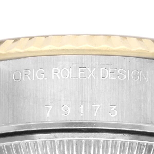 Rolex Datejust Steel Yellow Gold Champagne Diamond Dial Watch 79173 - Image 6