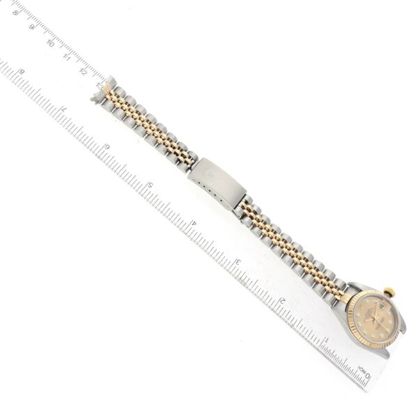 Rolex Datejust Steel Yellow Gold Champagne Diamond Dial Watch 79173 - Image 10