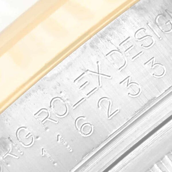Rolex Datejust Steel Yellow Gold Diamond Dial Mens Watch 116233 - Image 8