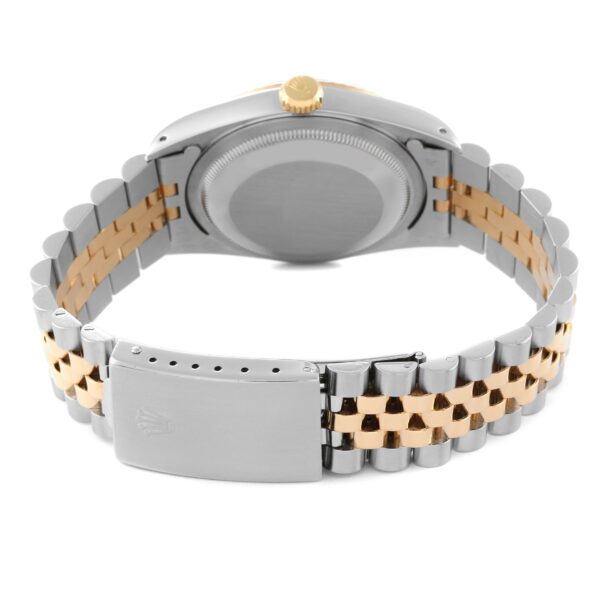 Rolex Datejust Steel Yellow Gold Diamond Dial Mens Watch 16233 - Image 9